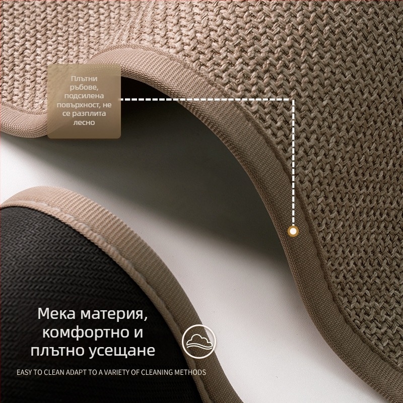 Нов дзен стил чаена настилка за маса, имитация лен, водопоглъщаща, класически китайски дизайн, нехлъзгаща се подложка за чаши и маса