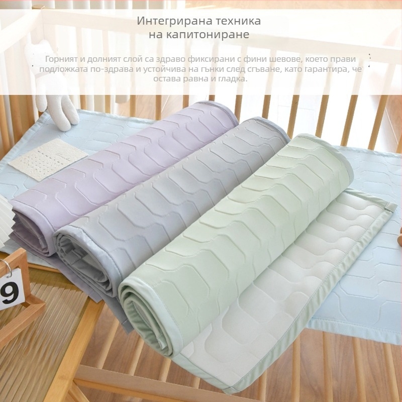 Охлаждащ чаршаф за новородени и бебета, лятна дишаща подложка за деца