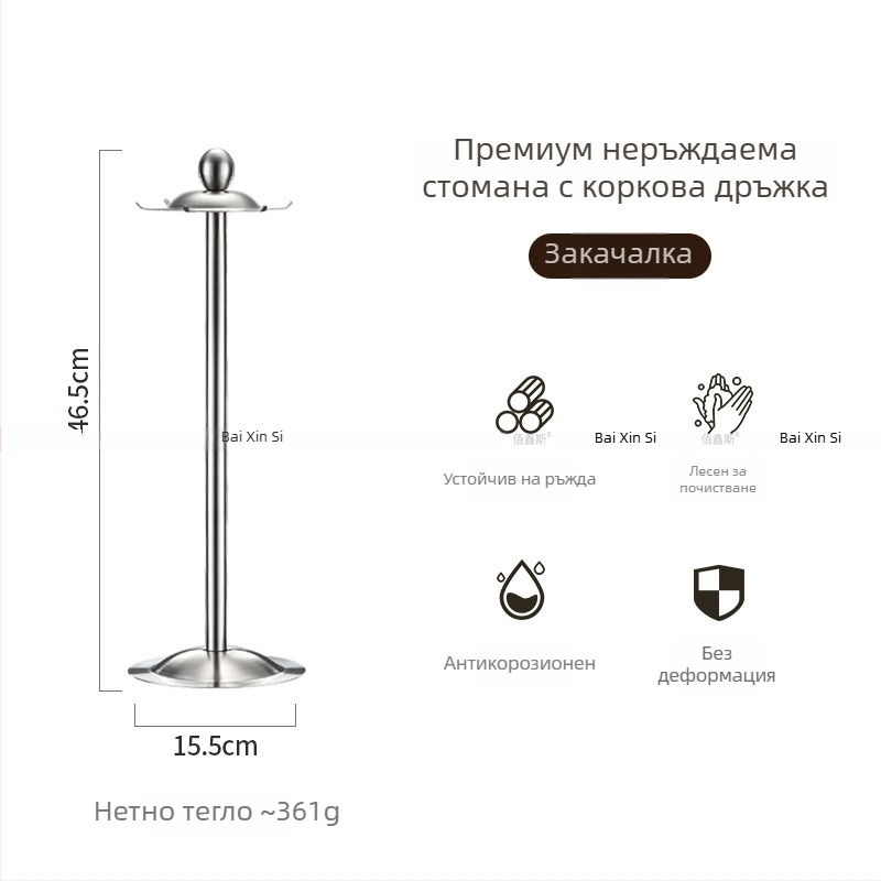 Комплект кухненски прибори от 304 неръждаема стомана със дървени дръжки: лъжица за супа, мрежеста лъжица за готвене, шпатула за готвене, лопатка за пържене