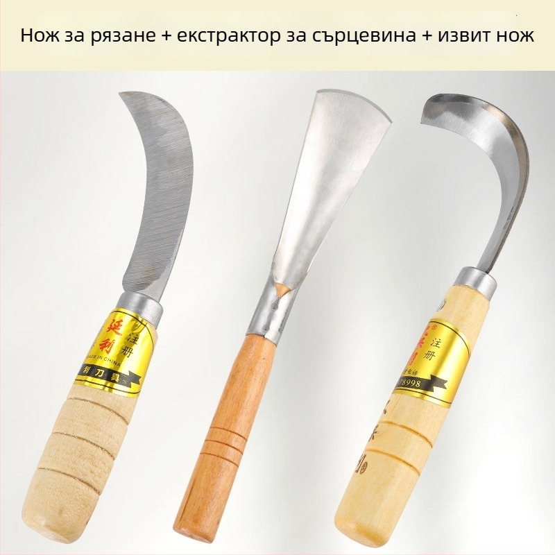Голям дебел джакфрут коринг инструмент, неръждаема стомана, нож за изваждане на сърцевината и разделяне