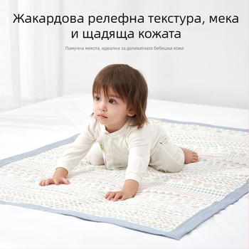 Бебешка охлаждаща подложка от чист памук-марля, мека и дишаща, за новородени и малки деца, за детска градина