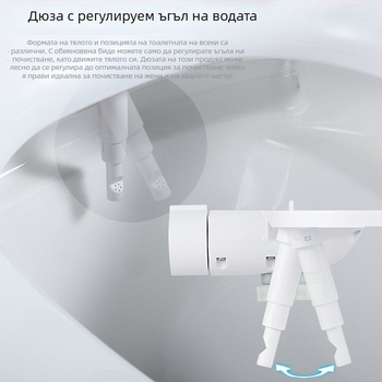 L7 Без електричество интелигентен биде за тоалетна с капак, миене на дупето, топла и студена вода, за домашна употреба