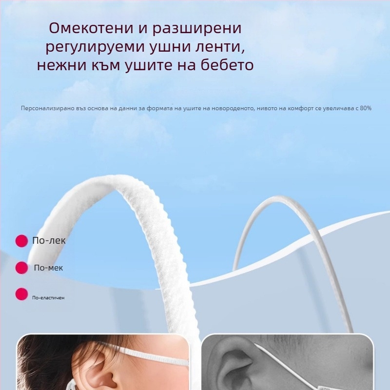Бебешка маска за 0–6 и 6–12 месеца, новородени, защита през есен-зима при излизане навън