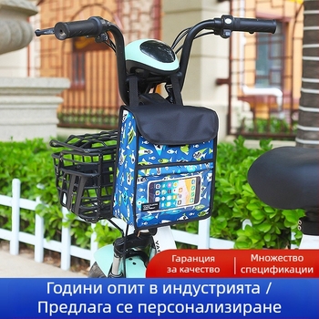 Предна велосипедна чанта за съхранение с водоустойчиво отделение, голям капацитет, сензорен екран, триизмерно съхранение, регулируем монтаж