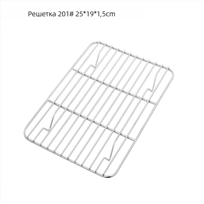 Решетка за охлаждане и печене от 304 неръждаема стомана, квадратна форма, за пара, усилена конструкция