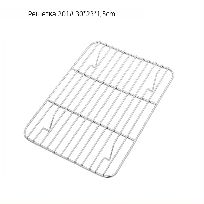 Решетка за охлаждане и печене от 304 неръждаема стомана, квадратна форма, за пара, усилена конструкция