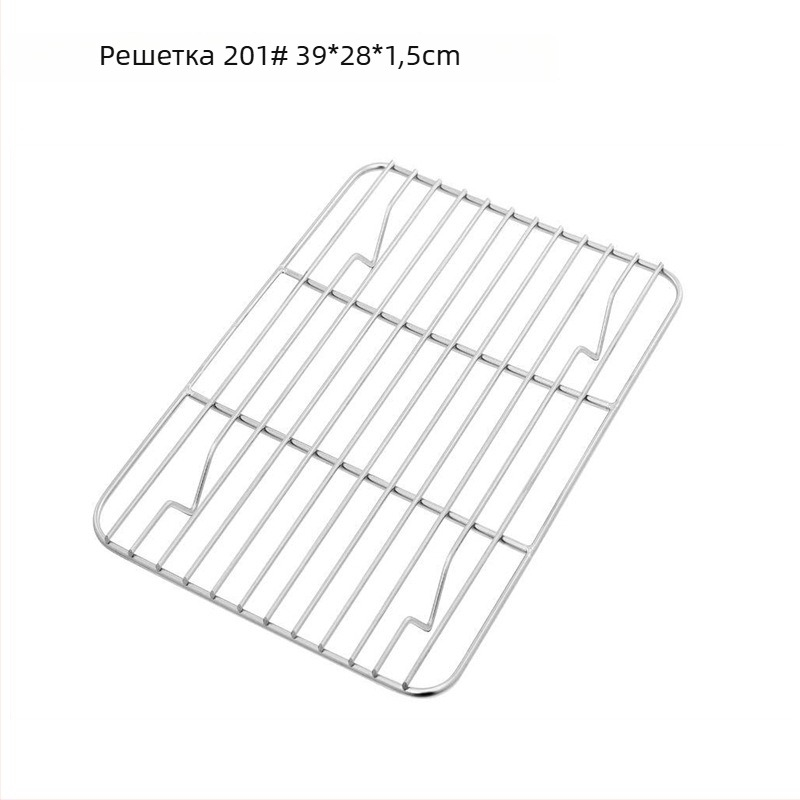 Решетка за охлаждане и печене от 304 неръждаема стомана, квадратна форма, за пара, усилена конструкция