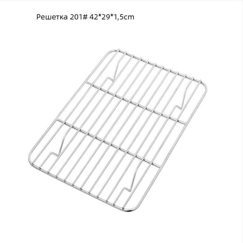 Решетка за охлаждане и печене от 304 неръждаема стомана, квадратна форма, за пара, усилена конструкция