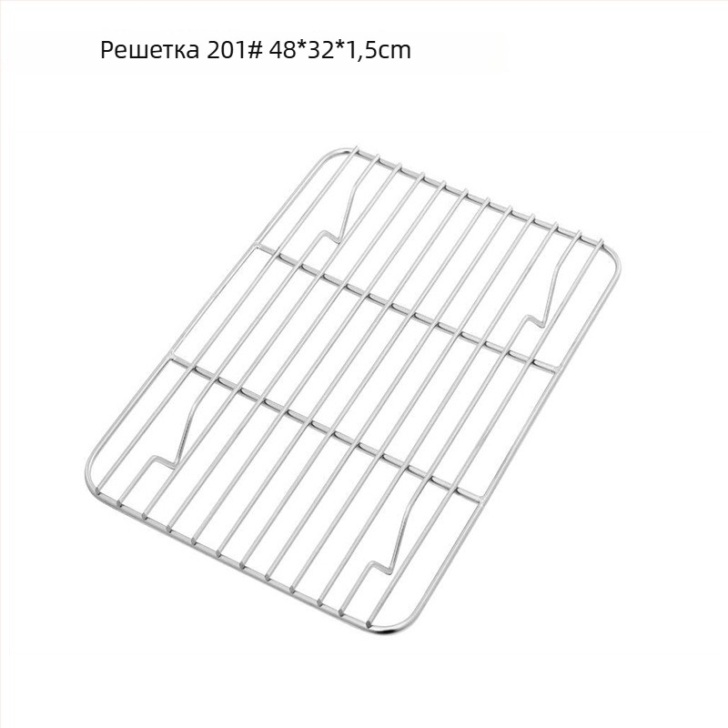 Решетка за охлаждане и печене от 304 неръждаема стомана, квадратна форма, за пара, усилена конструкция