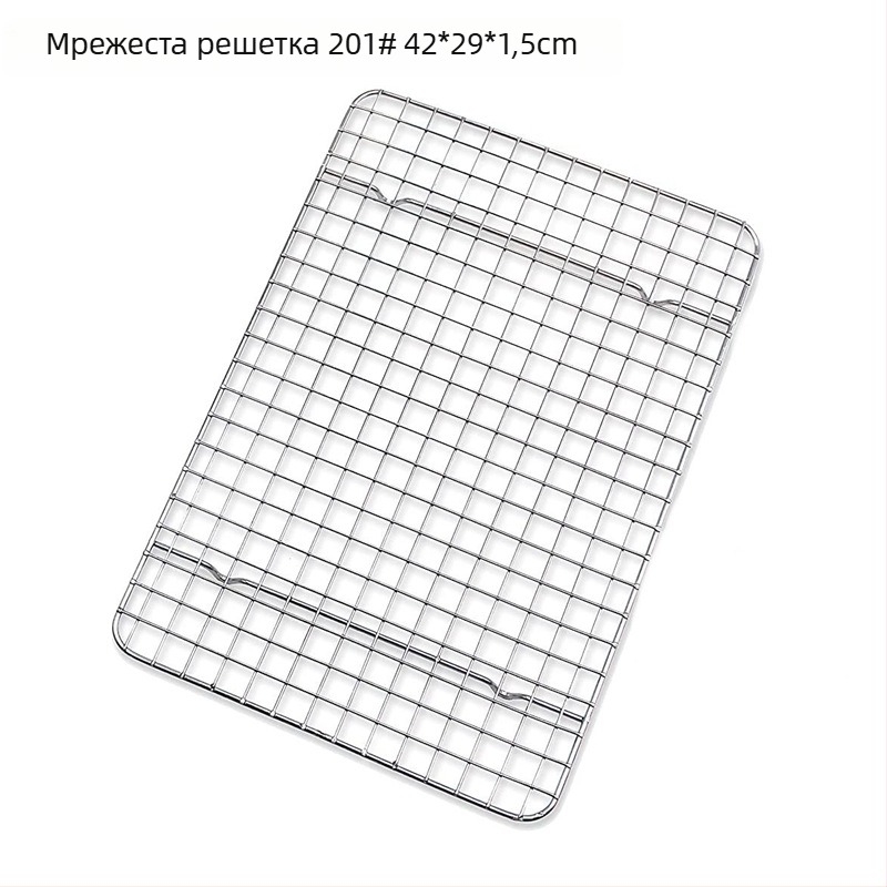 Решетка за охлаждане и печене от 304 неръждаема стомана, квадратна форма, за пара, усилена конструкция