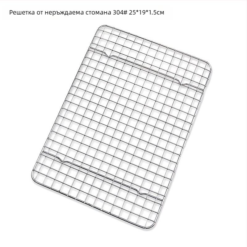 Решетка за охлаждане и печене от 304 неръждаема стомана, квадратна форма, за пара, усилена конструкция