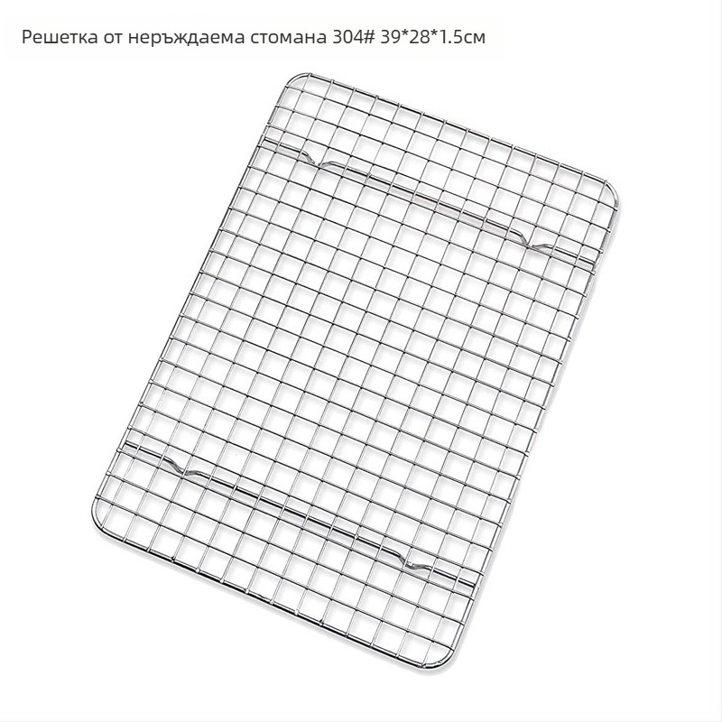 Решетка за охлаждане и печене от 304 неръждаема стомана, квадратна форма, за пара, усилена конструкция