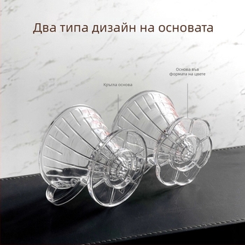 Голям конусовиден филтър за ръчно приготвяне на кафе, прозрачен V60 филтър, малък размер, филтър с резба за капково кафе