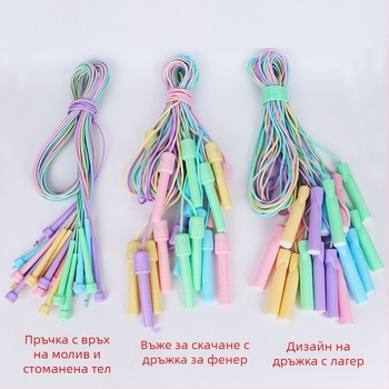Детско въже за скачане с брояч, без възли, стомано въже, дължина 2,8 м, за ученици от началното училище