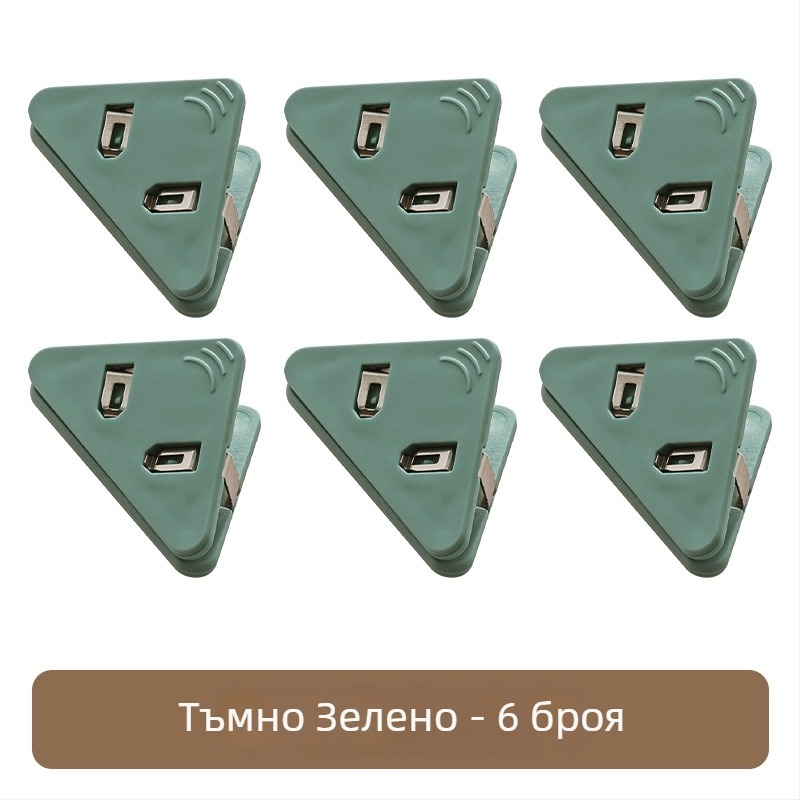 Многофункционален комплект офис клипове за документи: ъглови клипове, триъгълни клипове и прозрачни клипове за закрепване