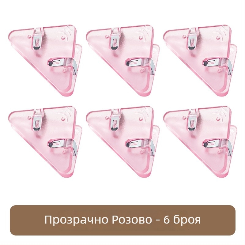 Многофункционален комплект офис клипове за документи: ъглови клипове, триъгълни клипове и прозрачни клипове за закрепване