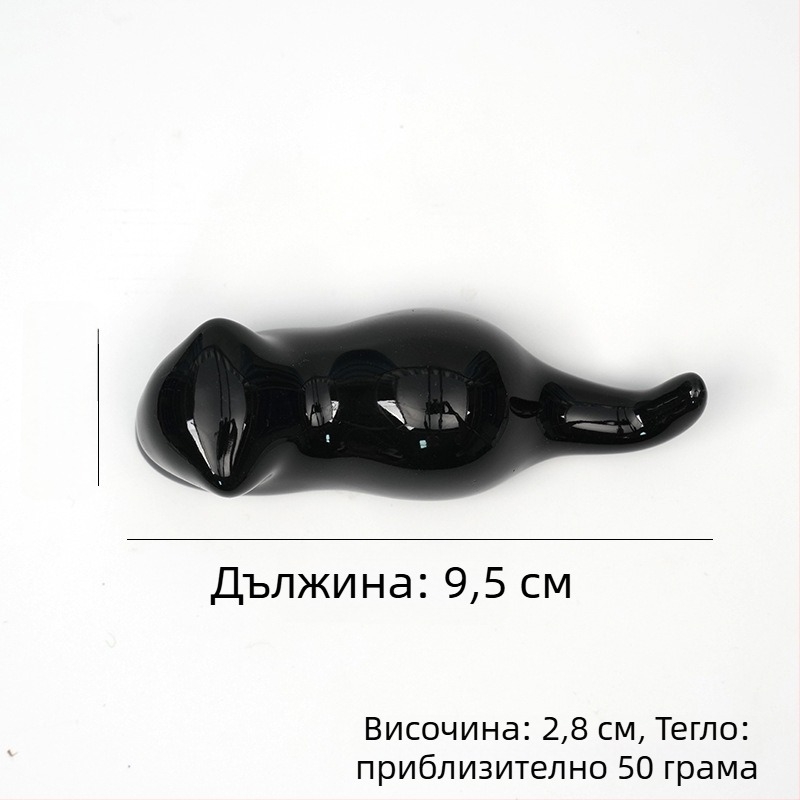 Керамичен многофункционален държач за писалки и четки с мотиви котенце, заек, кит и птица – компактна декоративна поставка за бюро