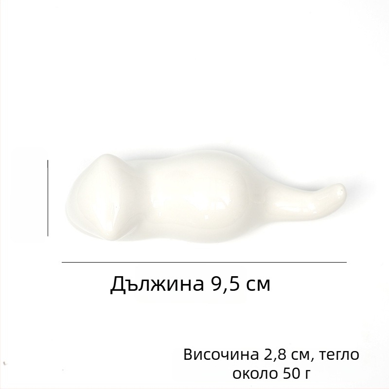 Керамичен многофункционален държач за писалки и четки с мотиви котенце, заек, кит и птица – компактна декоративна поставка за бюро