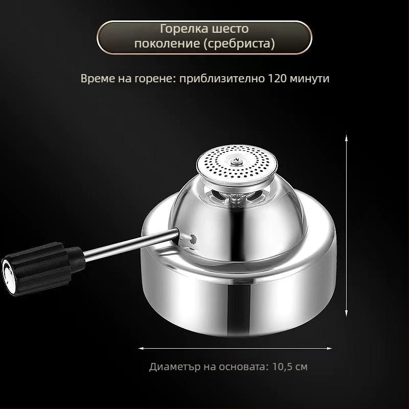 Единичен горещ пот от 304 неръждаема стомана с газова горелка за хотели и ресторанти