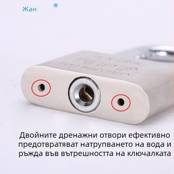 Ключалка за врата против кражба за дома, малка ключалка, мини имитационна неръждаема стоманена ключалка, универсална глава