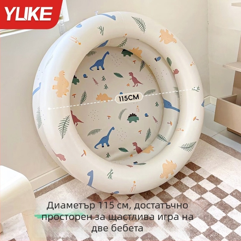 Надуваем басейн за деца за домашна употреба, дебел материал, за бебета и малки деца, игра във водата