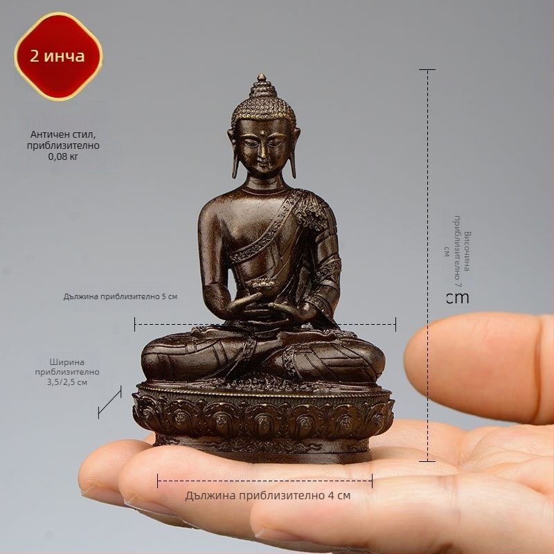 Пълнозлатни медни фигури на Padmasambhava, Bhaisajyaguru, Зелена Тара, Манюшри, Шакямуни Буда, Амитабха и Жълт Дзамбала за лична употреба