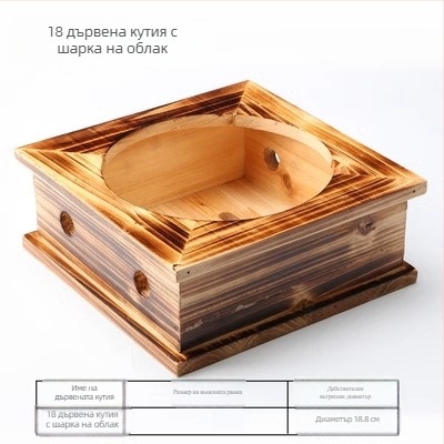 Дървен държач за съдове и купи за каменни и глинени съдове, подходящ за корейска кухня, без монтаж