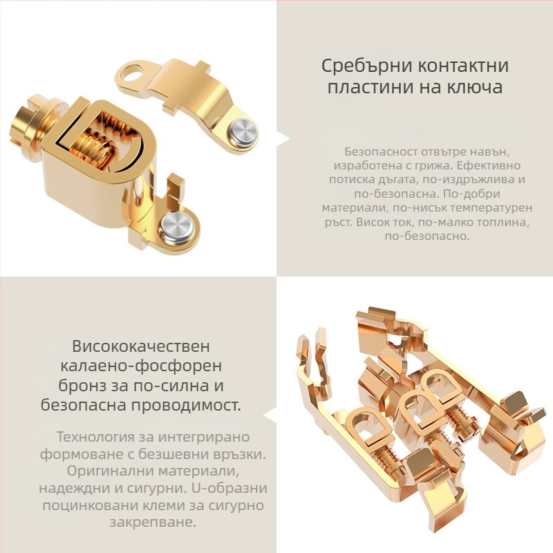 86-тип ретро стенен панел за ключове и контакти, цинкова сплав, антично медно покритие