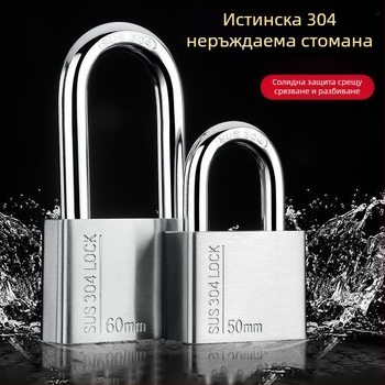 304 неръждаем катинар за външна употреба, водоустойчив и ръжоустойчив, против кражба за врати на склад и дом