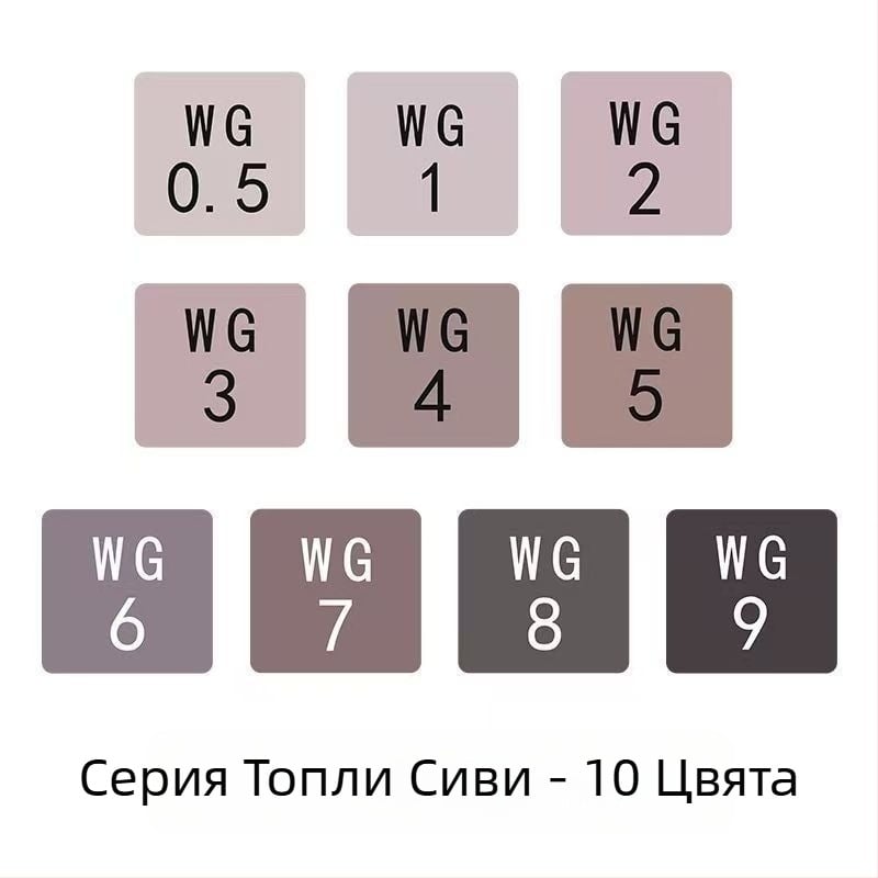 Touch двустранни маслени маркери, 12 цвята, за ученици и деца — рисуване и оцветяване