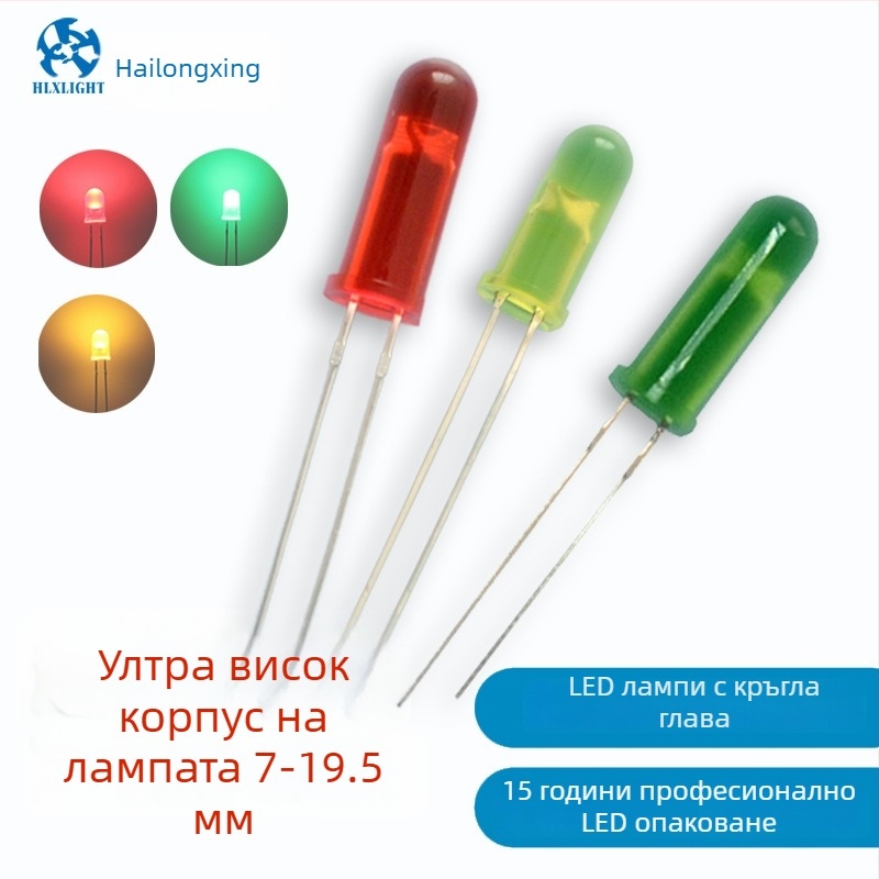 LED зърна F3, F4, F5, F8, F10 със споделен катод и споделен анод – двуцветни и едноцветни светодиоди