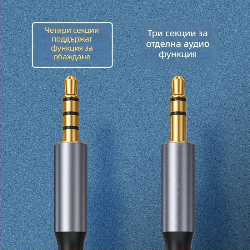 Type-C към 3,5 мм цифров аудио кабел за автомобилни високоговорители, слушалки, мобилен телефон и лаптоп
