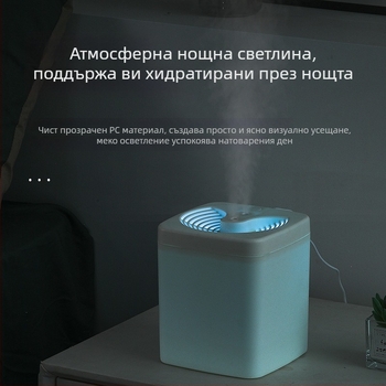 Нов модел овлажнител за въздуха с двойно пръскане и голям изход на мъгла за домашна употреба, настолен тих USB овлажнител