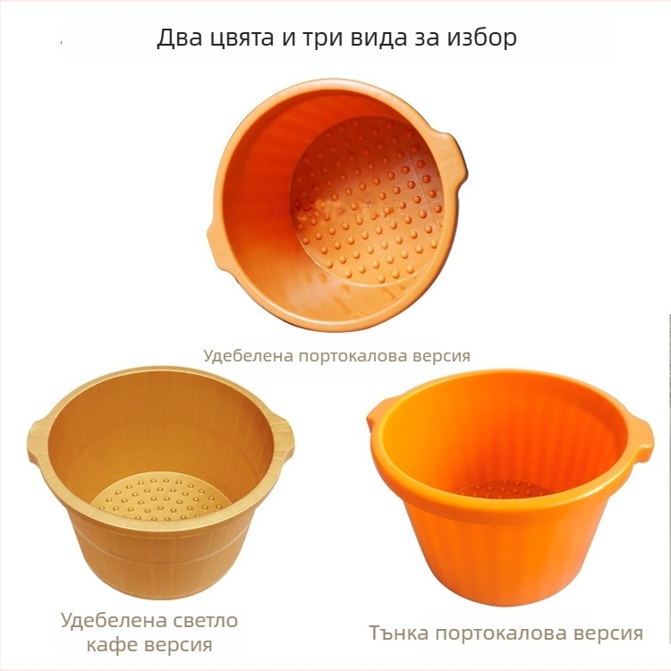 Вана за крака с шест пръстена, устойчива пластмасова вана за домашен педикюр