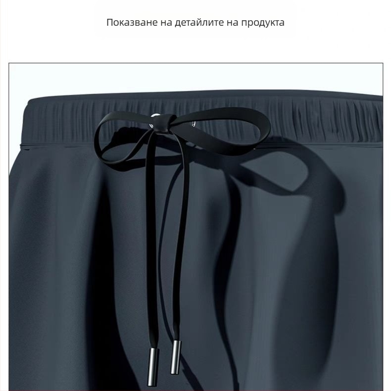 Yuke черни мъжки плувни шорти, свободни, бързосъхнещи, подходящи за горещи извори и плаж, размер XL-4XL, 1 бр.