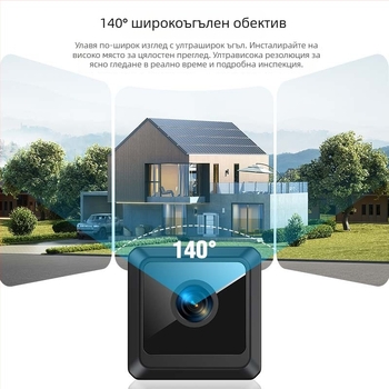 W02 1080p HD спортна камера без пробив, инфрачервена, Wi-Fi домашна камера