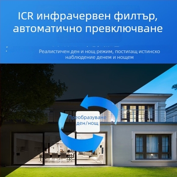 Външна IP камера за наблюдение с пълноцветно нощно виждане, водоустойчива и интелигентна, PoE захранване, национален стандарт, 2.4 мм обектив, 3 MP/2K, за външни и вътрешни приложения