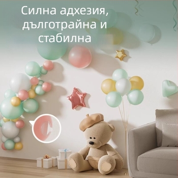 Deli двустранна лепяща филмова лента — силна, прозрачно залепваща