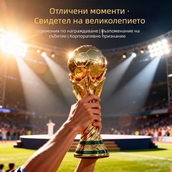 Персонализиран трофей за спортни събития и футбол – стил Световното първенство по футбол