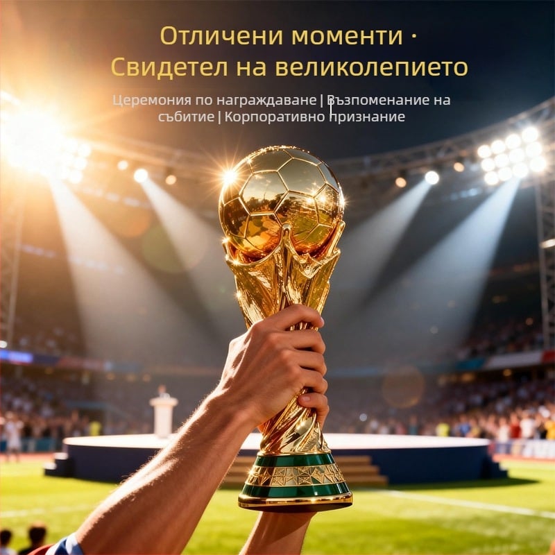 Персонализиран трофей за спортни събития и футбол – стил Световното първенство по футбол