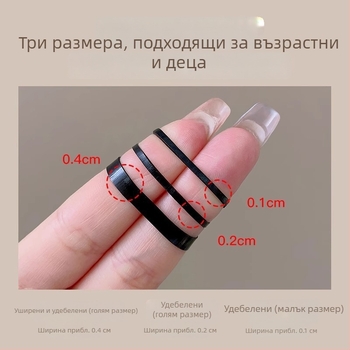 Удебелени и издръжливи еднократни ластици за коса за жени, с висока еластичност, които не дърпат косата