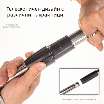 Безжична електрическа почистваща четка и моп — многофункционално устройство с дълга дръжка за влажно и сухо почистване вкъщи