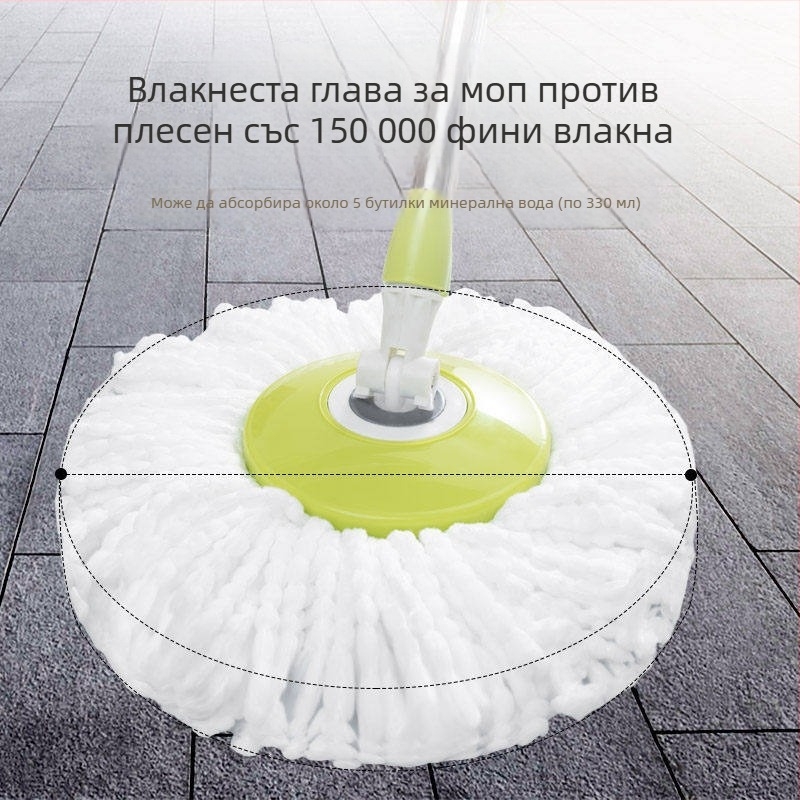 Универсална въртяща се заместваща глава за моп, дебела попивателна глава за моп, кръгла глава за моп, памучна глава за подова чистота