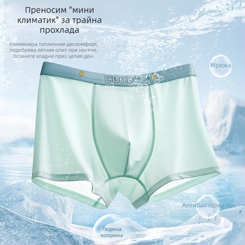 Долнища за юноши, Ice Silk дишащи мрежести бельо за лятото, 12–15 години