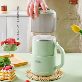 Wanlida 800 ml мелница за сухо и мокро смилане на зърна, домашна употреба, с два набора ножове