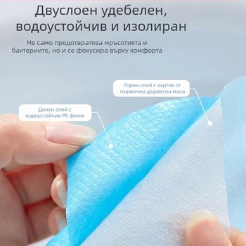 Еднократна подложка за тоалетна седалка за хигиена по време на раждането, портативна водоустойчива покривка за пътуване