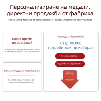 Персонализирани метални медали за корпоративни награди, маратонски медали, релефни медали, изработени по ваш дизайн