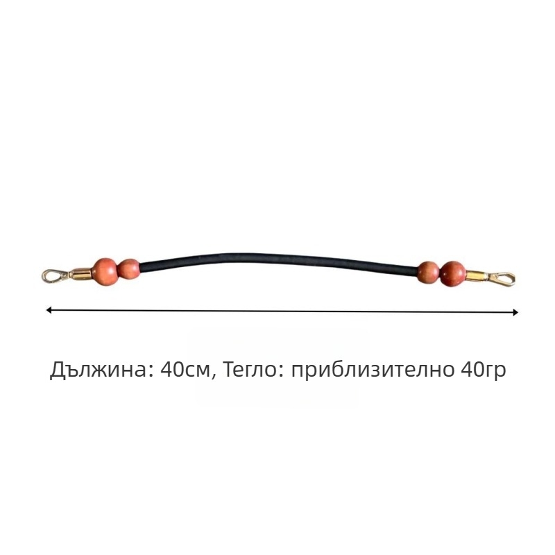 Дръжка за чанта с кръгли дървени мъни на въже – DIY аксесоар за ретро дамска чанта
