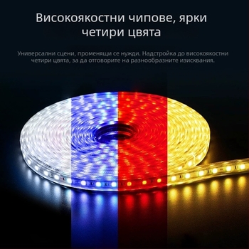 LED лента за таван - RGB променящ цвят, ултраярна, водоустойчива за външна употреба, LED модули в единичен или двоен ред