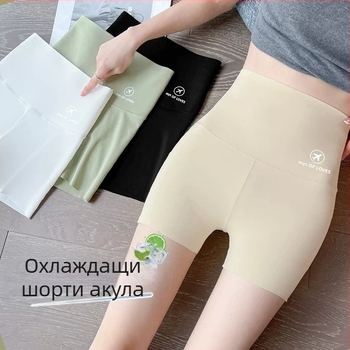 Дамски Sharkskin йога и велосипедни къси панталони — леки, дискретни и безопасни, контрол на талията и повдигане на седалището, три четвърти дължина